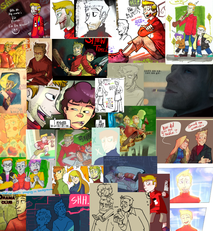 It's my oc Vic's birthday today!!! 9 years of being the slovenly reluctant dad friend