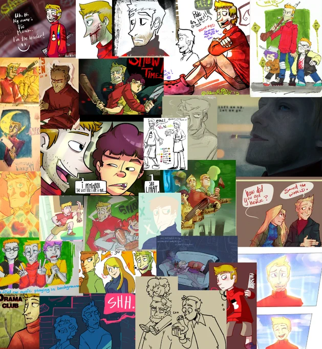 It's my oc Vic's birthday today!!! 9 years of being the slovenly reluctant dad friend 