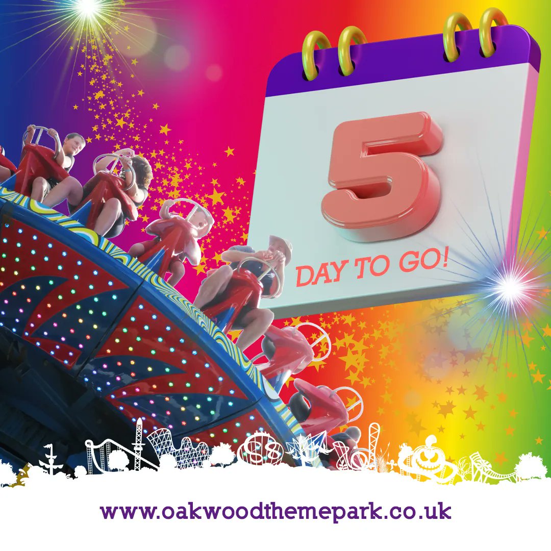 OakwoodThemePk's tweet photo. 5 Days To Go….
We're getting in a spin we're so excited…oh wait…it may also have something to do with a test ride on Dizzy Disk! 😵 💜 🙌 
🎟️ https://t.co/ngGkzCDdeW
.
#oakwoodthemepark #dizzydisk #rides #attractions #comingsoon #5daystogo #themepark https://t.co/34yf4Gg7dZ