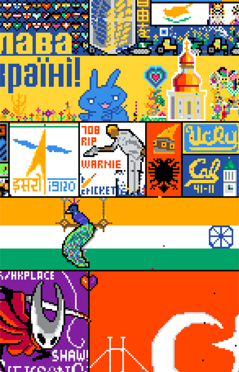 ImMSuthar's tweet image. Respect to @ShaneWarne on r/place
#reddit #RIPShaneWarne #cricket
#CricketTwitter #IPL2022