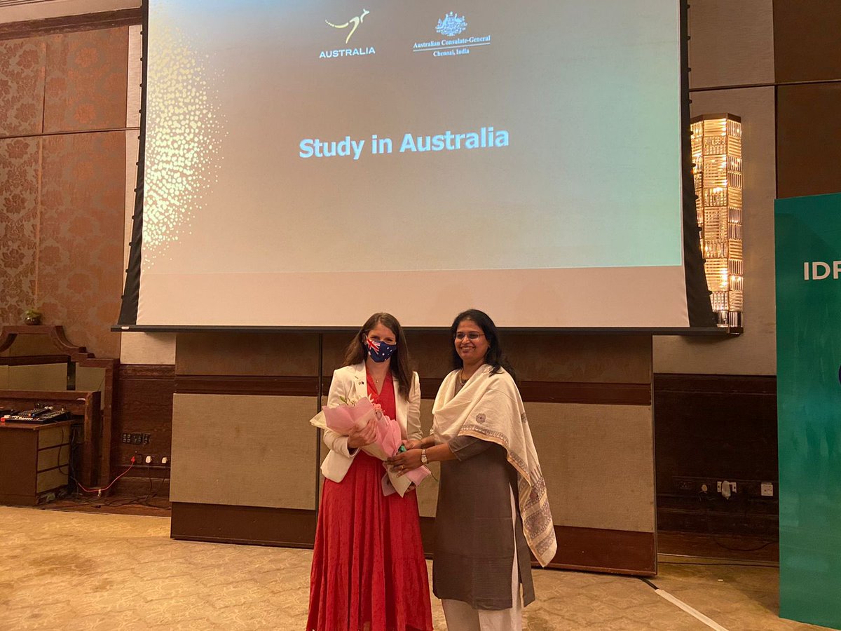 AusCGChennai's tweet photo. Happy to address so many students in #Chennai this morning interested to #StudyAustralia ! #WelcomeBacktoAus https://t.co/XArKspQQAY