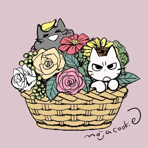 Flower basket🌼
#しかるねこ 