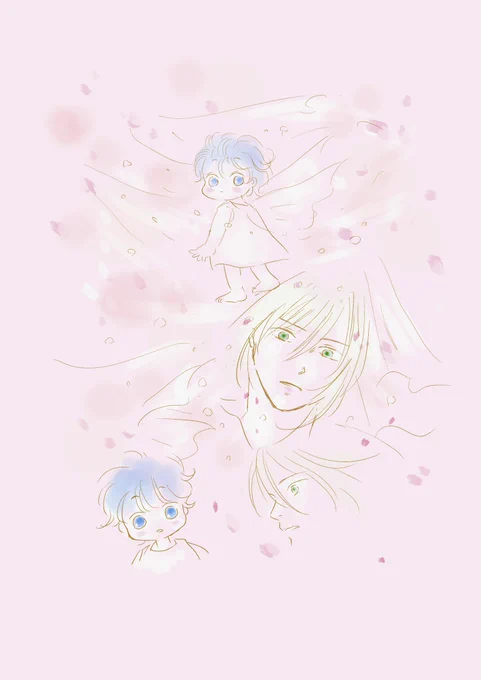 #ひらいて赤ブー 
『幸福の在り処』継続開催よろしくお願いします🙏🍌🐟
♡♡♡

アッシと英ちゃん 112
『🌸』 