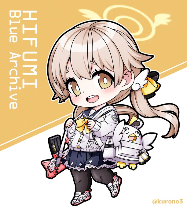 デフォルメ・ヒフミ描きました。
#ブルーアーカイブ #ブルアカ 