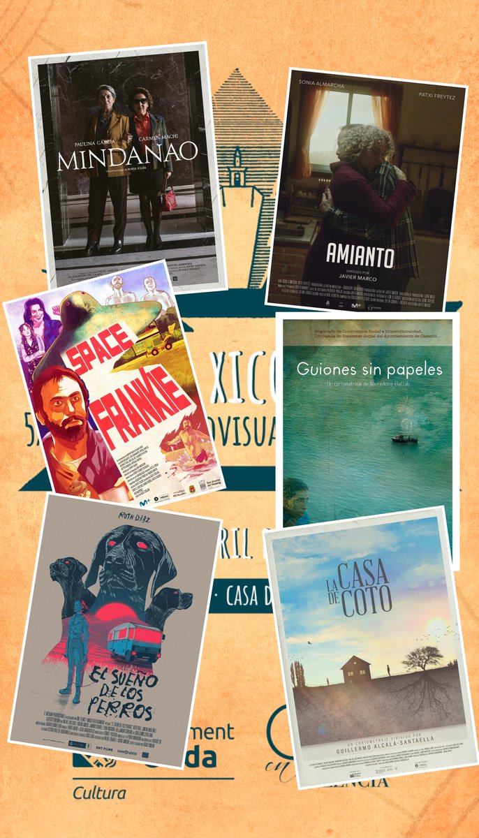 salvaisert's tweet photo. Hui a les 18h, Mostra "En Xicotet"
Mindanao, de Borja Soler
Amianto , de Javier Marco Rico
Space Frankie , de David Valero Simon
Guiones sin papeles, de Noureddine El Attab
El sueño de los perros, de Didac Gimeno
La casa de coto, de Guillermo Alcalá-Santaella https://t.co/kG2G1Qkusd
