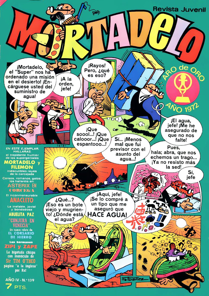 #Mortadelo. Año 4, número 139 (1973)

#comic #comics #tebeo #ibañez #mortadeloyfilemon #vintagecomics #bruguera