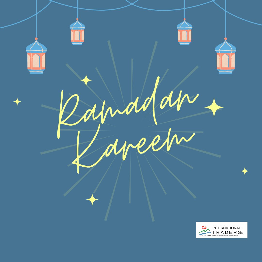 interna95050805's tweet photo. International Traders wishes you a blessed and peaceful Holy Month #RamadanKareem #ramadan2022 #HolyMonth https://t.co/s5kst8bG9q