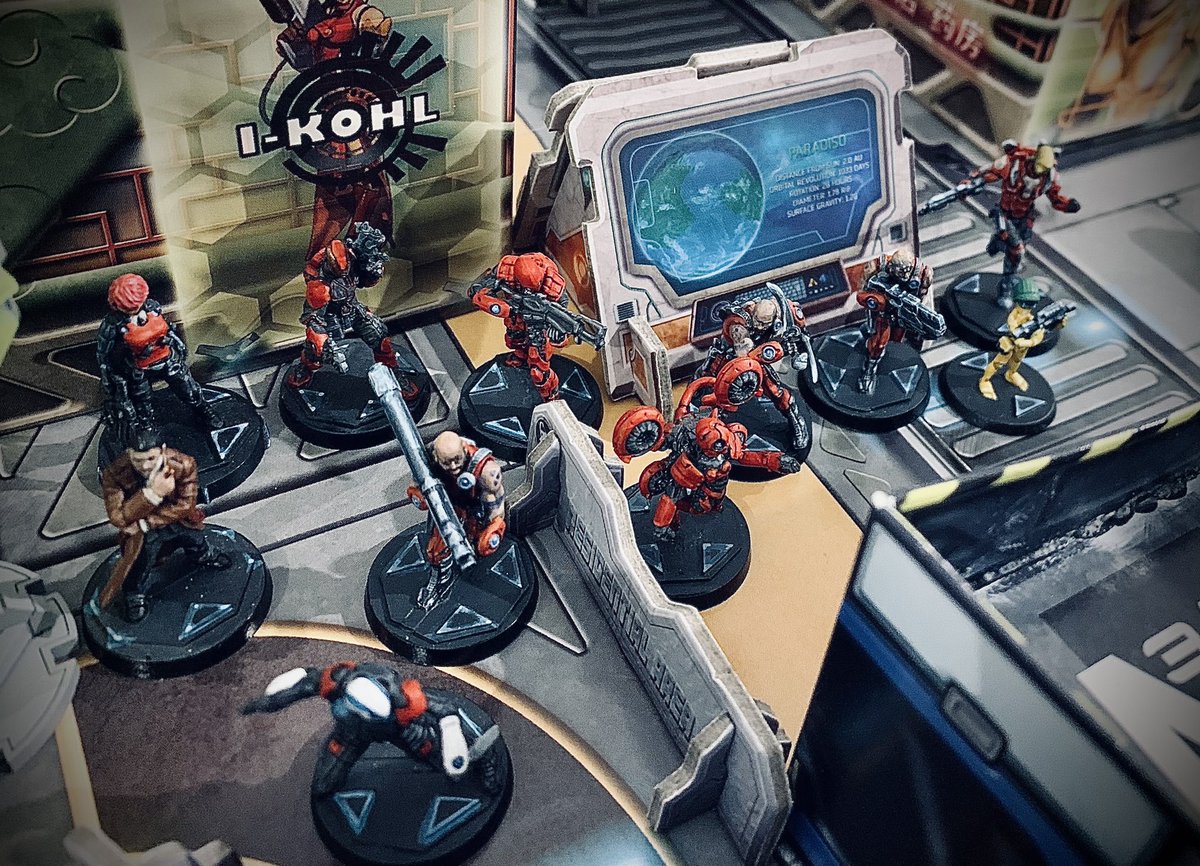 FastPanda86's tweet photo. Another fun #InfinityN4 game, where my #Corregidor lost 4-6 against #MilitaryOrder on a dense table at 150 points. Small scale Infinity is brutal and we humored us with abundance of template weaponry. As usual the dice gods made it unpredictable and eventful! #corvusbelli https://t.co/c1SFKvznGl
