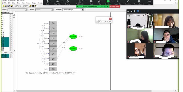 hasan_tinmaz's tweet photo. Teaching and learning #CFA - confirmatory #factoranalysis in a #multivariate course is a challenge. I am glad that my students survived at the end of three hours. #LISREL
#Statistics #stats #university #professor #ChallengeAccepted https://t.co/fVv6maSMov