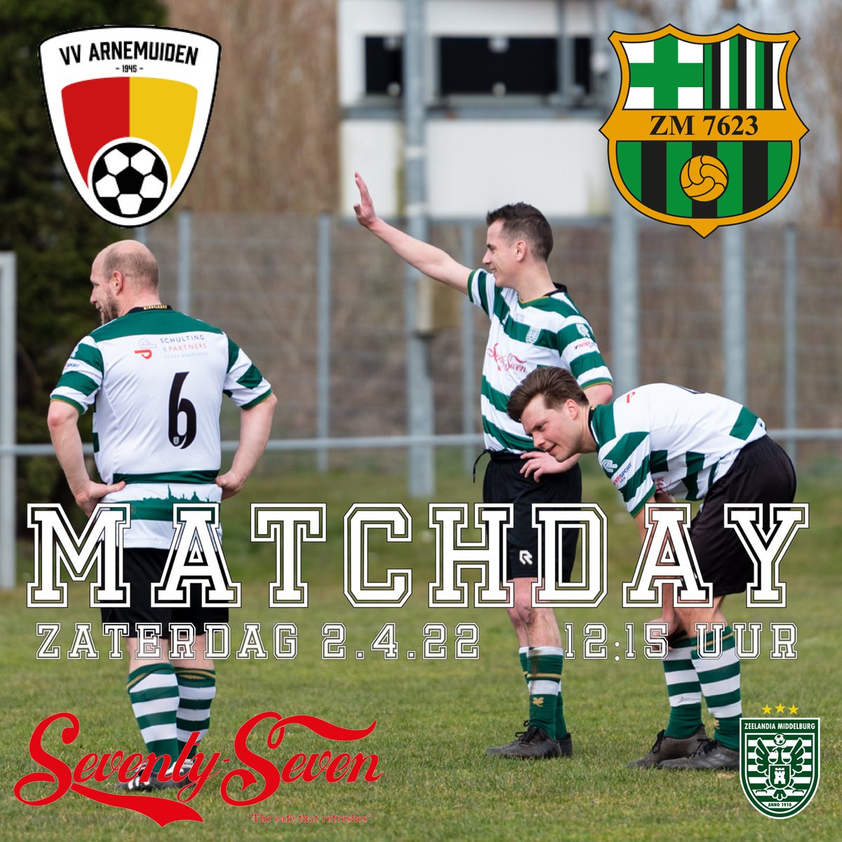 ZM7623's tweet photo. Oh ja, Saturday MATCHDAY 🙈

MATCHDAY!
📅 Zaterdag 2 april
🕛 12:15 uur
⚽️ Arnemuiden 3
🏟 Sportpark ‘t Hart
📸 Paul Stroo

Uitslag 1️⃣ - 2️⃣ 💥 https://t.co/YH7xYTotZ8
