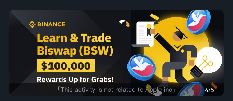Hey Guys, Trade in Biswap(BSW) to earn great rewards around $100,00.