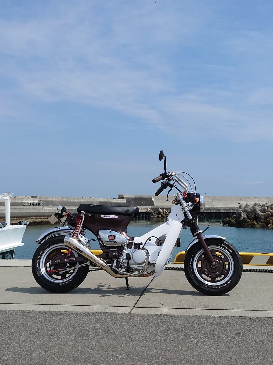 te71caro's tweet photo. 妥協セッティング決まったので散歩🏍…
のんびりトコトコご近所散歩するには丁度いいパワー感☺️ https://t.co/meVQm3odtC