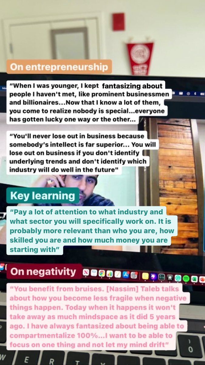 Roshni__Mehta's tweet photo. Heard @nikhilkamathcio share his entrepreneurial journey at @MIT this week. So unassuming and candid, thoroughly enjoyed the chat! Here are my key takeaways on investing for young adults as well as entrepreneurship. #MITIndiaSpeakerSeries #MITSloan https://t.co/cvzTp6FkIN