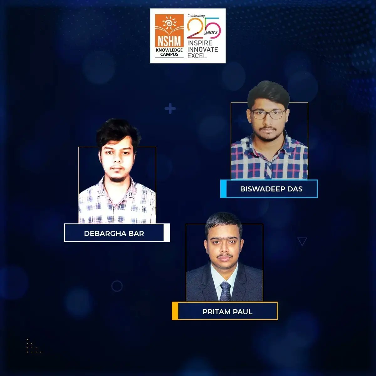 nshmkc's tweet photo. Hearty congratulations to our young achievers from B.Pharm 2019-22 batch who qualified for the GATE 2022 Exam with merit!
Wishing you all the best for future endeavours!
#nshmkc #nshmknowleddecampus #nshmkolkata #nshm #gatestudents #gateaspirants #gateexam #gatequalified https://t.co/gwDSPxprZd