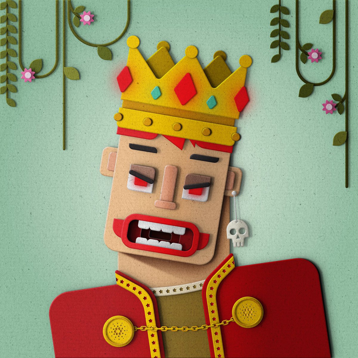 comia_ren's tweet photo. Been wanting to get myself a King Paper. Who would have thought that I would get a 1 out of only 2 Crown with Royal Mantle?! Pretty rare trait combo for a cheap price. Go get yourself a @The_Papertopia while they’re cheap! 👀 #CNFT #NFT #Cardano #nftart #KingPaper #PaperRocks https://t.co/8eIFDVq0y7