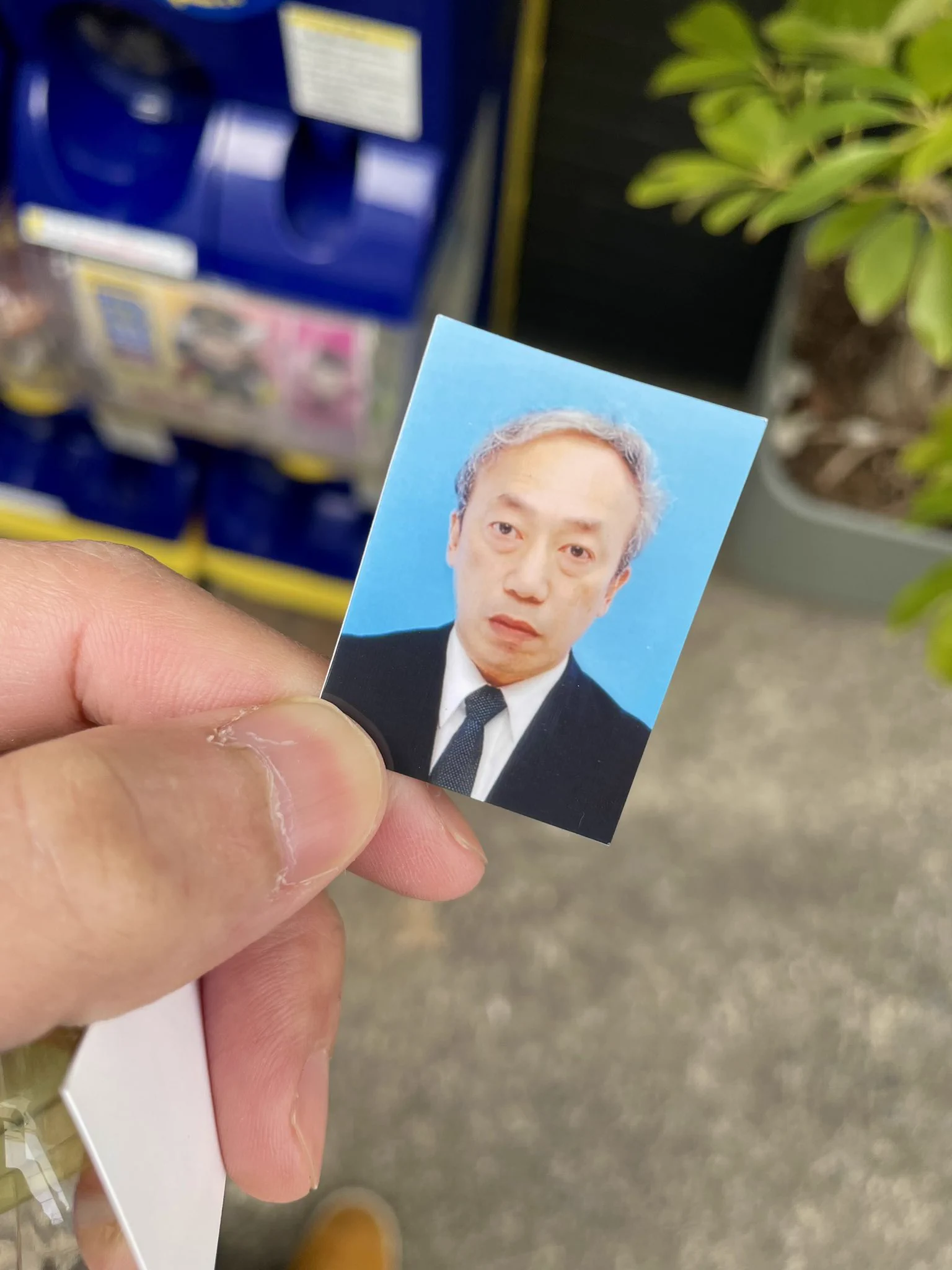 神ガチャ発見！「赤の他人の証明写真」というカプセルトイがシュール。