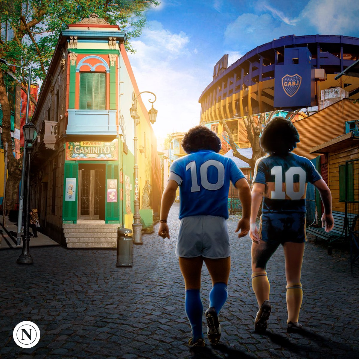 "𝙎𝙤𝙮 𝙙𝙚𝙡 𝙗𝙖𝙧𝙧𝙞𝙤 𝙙𝙚 𝙇𝙖 𝘽𝙤𝙘𝙖..." 🎵🎨⚓🍕

¡Unidos por el Diego! Feliz aniversario, <a href="/BocaJrsOficial/">Boca Juniors</a>.  💙💛💙

#ForzaNapoliSempre 💙