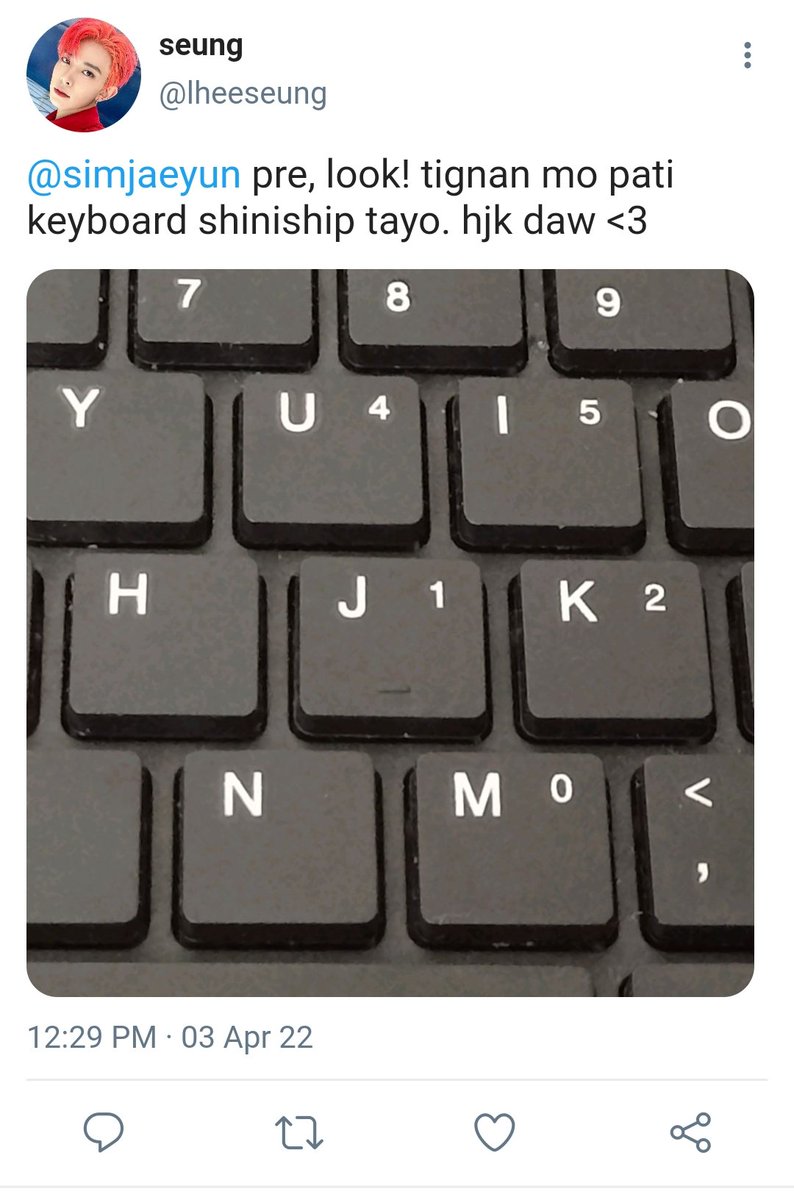 heartylemon's tweet photo. a #heejake one tweet au https://t.co/CjHOYp3dUS