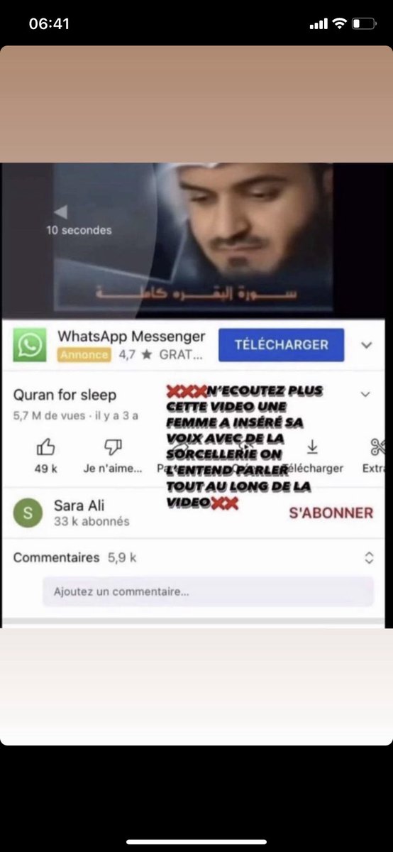 _hassan_lc_'s tweet photo. Salam Wa Aleykoum c’est seulement pour voir avertir par rapport à cette vidéo qui a plus de 5 millions de vue déjà une femme a inséré sa voix pour chuchoter des choses malsaines qui pourrait s’apparenter à de la sorcellerie qu’ الله nous guide faites attention a vous https://t.co/btnJJ9gbSA