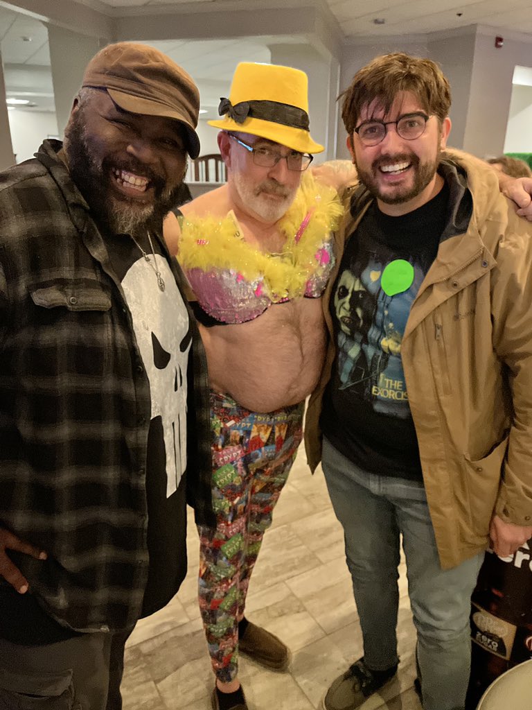 CIIJones's tweet image. A couple literary idols. @BrianKeene and S A Cosby. What a night.