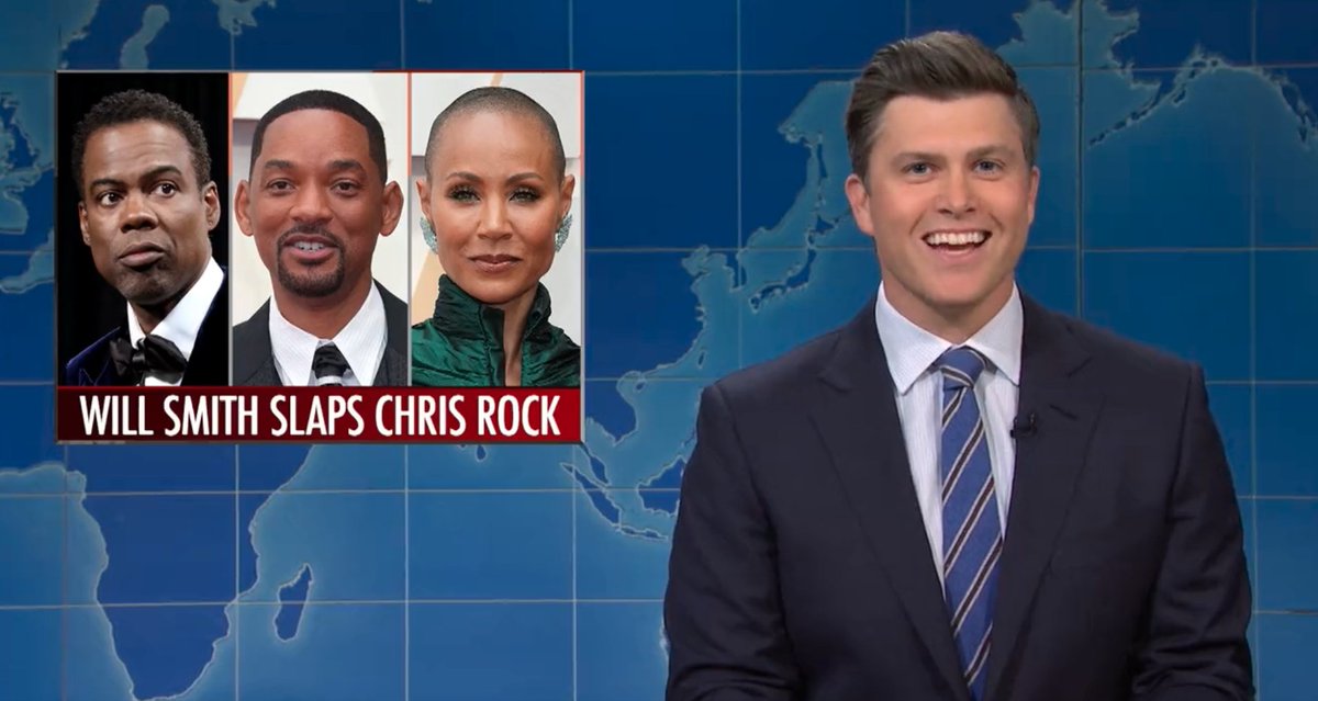 SATURDAY NIGHT LIVE'S WEEKEND UPDATE roasts WILL SMITH and THE ACADEMY:

comicbook.com/tv-shows/news/…