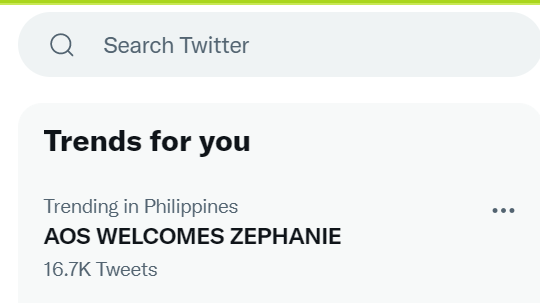 ZephanaticsBCL's tweet photo. AOS WELCOMES ZEPHANIE
#AOSApirApril https://t.co/szKDry0vyV