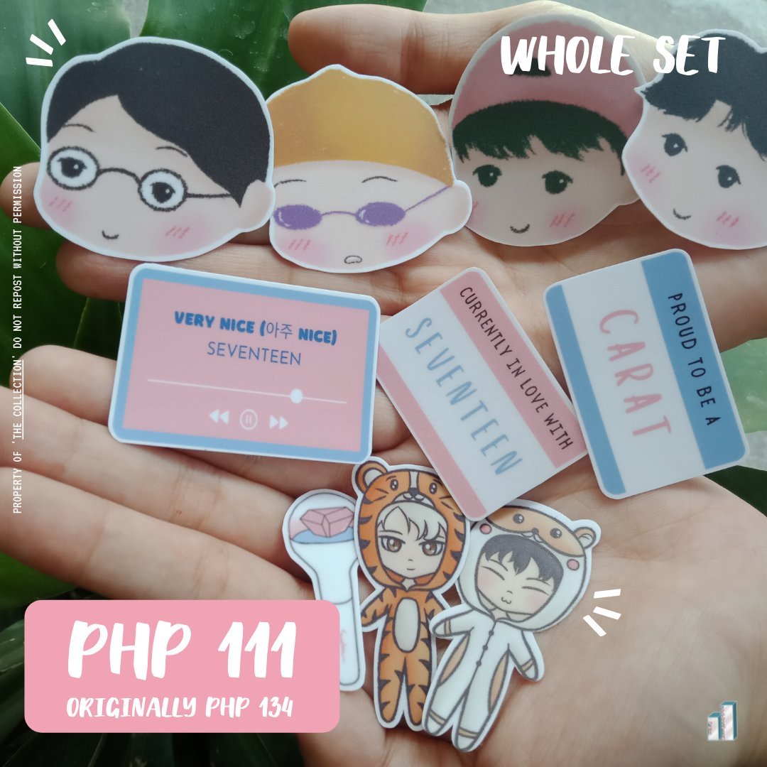 collect_prod's tweet photo. 💥SHOPEE 4.4 DISCOUNT FOR CARATS💥

For the whole month of April, we'll be selling ALL our SVT sticker sets for a discounted price! Buy our products for 23PHP LESS THAN THE ORIGINAL PRICE!

HIPHOP SET - 49PHP
HOSHI SET - 47PHP
WHOLE SET - 111PHP

#SEVENTEEN https://t.co/kGKbEZctnK