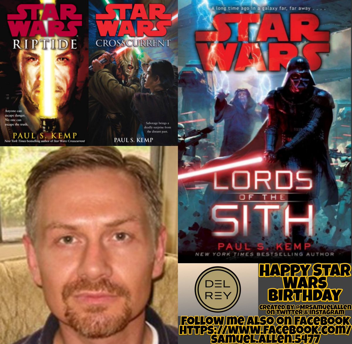 MrSamuelAllen's tweet photo. Happy 50th Birthday to @Paulskemp, he wrote #Crosscurrent, #Riptide &amp; #LordsOfTheSith. Follow him also on Facebook https://t.co/JwfQyO1NDk. May he have a good one. https://t.co/bzWPAfLAX4