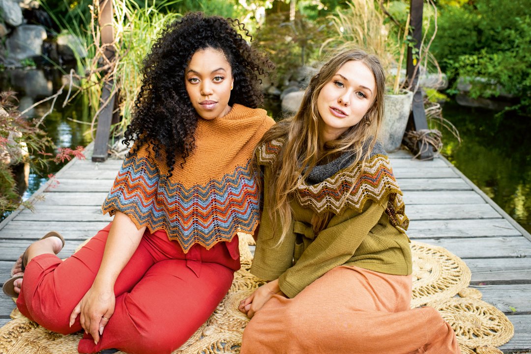 pompommag's tweet photo. We have a double #ShawlSunday for you this week! Say hello to Vatna (left) and Tarra (right) from Gudrun Johnston’s The Shetland Trader, Book Three: Heritage!
#Knitting #KnittingTwitter #PomPomPress #Craft #Handmade #MeMade https://t.co/c20tRMb9Ty