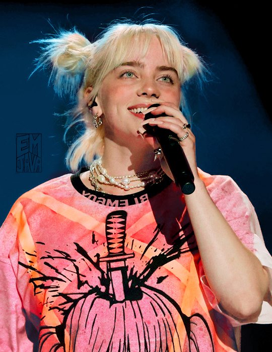 Emi_java's tweet photo. I edited this picture and I'm really happy with it! i'm not that experienced in photo editing and this ended up being pretty complicated #BillieEilish https://t.co/Xs4hgbNPwy