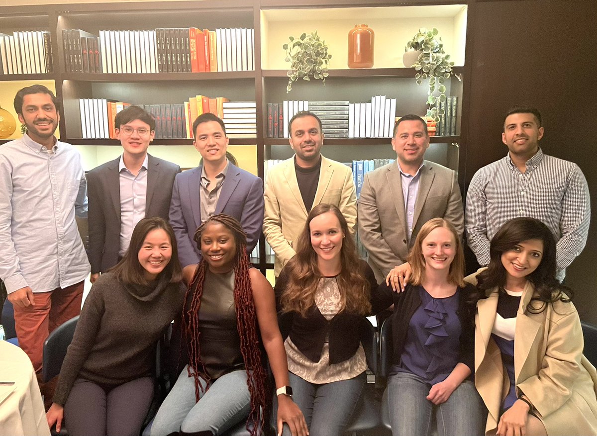 purviparwani's tweet photo. Best part of #ACC22
#LLUH @LLUMedCenter cardiology fellows dinner tonight!
@CaliforniaACC @AAHilliardMD @JamalRanaMD @adityadoc1 @lykkleMD @JesusNavarroNP @DennisGrewal @rahul3000 @TahmeedC @drjalajgarg @georgepjolly1 @SaifCardsMD @Shuktika @doctorpianist https://t.co/CYtyganfwv