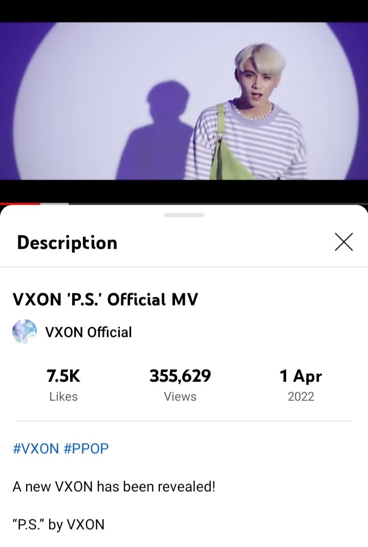 vxs_kenken's tweet photo. Hey there Vixies! We are half way to reach 400k views! Road to half a million views na ang P.S MV! #KeepOnStreaming Vixies!
#VXON_PS
#VXON
@vxonofficial https://t.co/hH0Hoj9ZEt