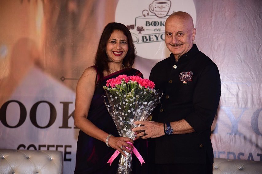 Booksenbeyond1's tweet photo. Thank q @AnupamPKher Ji for your valuable time &amp; lovely moments that we shall cherish for ever. @ALOKMITTAL_IPS It was a very privileged moment to have you with us at @Booksenbeyond1 https://t.co/bQPDZdLAWQ