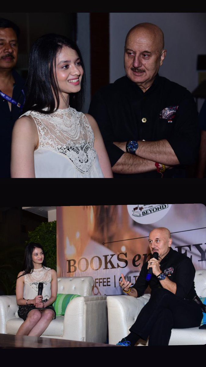 Booksenbeyond1's tweet photo. Thank q @AnupamPKher Ji for your valuable time &amp; lovely moments that we shall cherish for ever. @ALOKMITTAL_IPS It was a very privileged moment to have you with us at @Booksenbeyond1 https://t.co/bQPDZdLAWQ