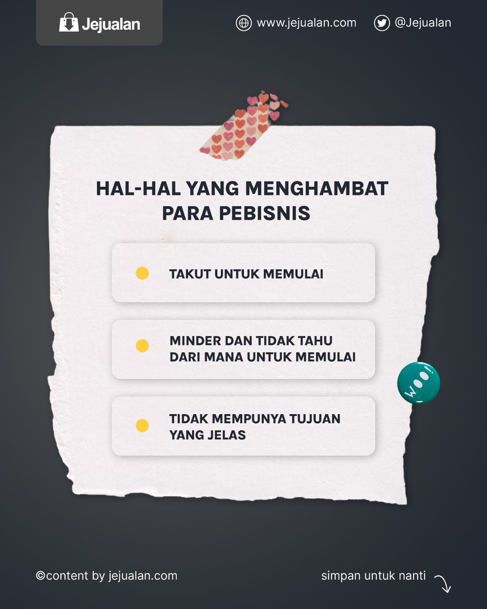 Jejualan's tweet photo. Gini nih kalau takut takut terus jadinya gak maju-maju 

Tips jadi pebisnis nomer pertama adalah, jangan takut memulai 
Karena itu yuk, dimulai dulu dengan menggunakan Jejualan 

Cek di sini https://t.co/jpTpax4RTQ 

#JualanPakaiJejualan #KancaJejualan #Marketing #Bisnis https://t.co/L1Qay1v2th