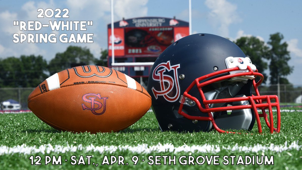 Shippensburg University Raiders (@shipuraiders) on Twitter photo FOOTBALL: <a href="/ShipFootball/">Shippensburg Football</a> will host its 2022 Spring Game, the "Red-White" Game, at noon this Saturday, April 9, at Seth Grove Stadium.
DETAILS: shipraiders.com/news/2022/4/3/… FOOTBALL: <a href="/ShipFootball/">Shippensburg Football</a> will host its 2022 Spring Game, the "Red-White" Game, at noon this Saturday, April 9, at Seth Grove Stadium.
DETAILS: shipraiders.com/news/2022/4/3/…