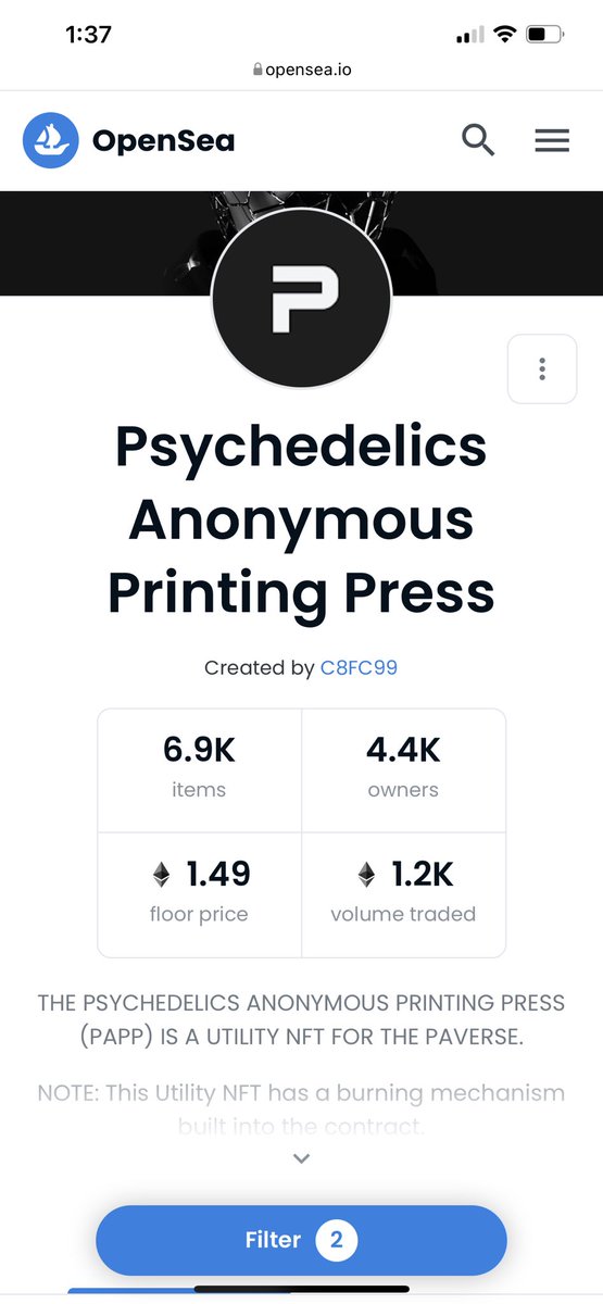 PAPP back to ATH and only 40 listed.

That’s the tweet, gn everyone!