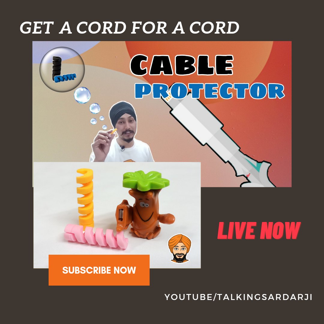 Parmeet__Singh's tweet photo. New video to protect your charging cable is live on YouTube channel Talking Sardarji..
https://t.co/9WPxwxzSOg
#Creator #cableprotector #ANKER #YouTube #cord @AnkerOfficial #ContentCreator @dbrand https://t.co/0poXYuz9q2