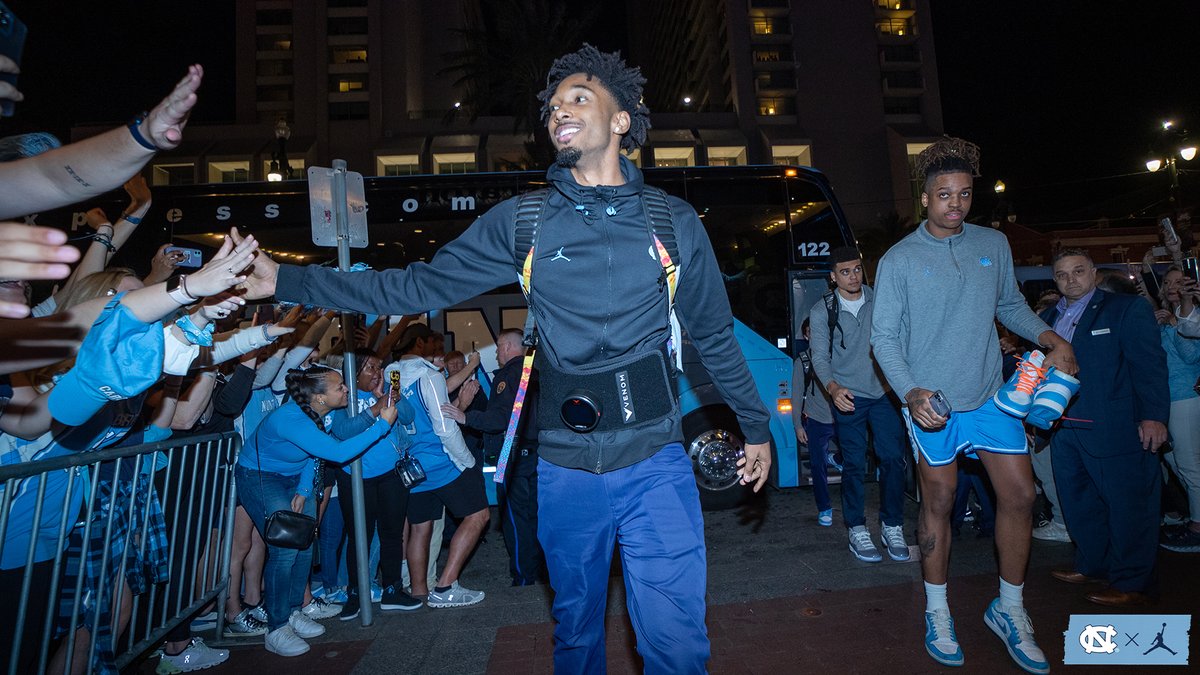 UNC_Basketball's tweet photo. What a feeling 😁

#CarolinaFamily | #MarchMadness https://t.co/lFy1WDPsJg