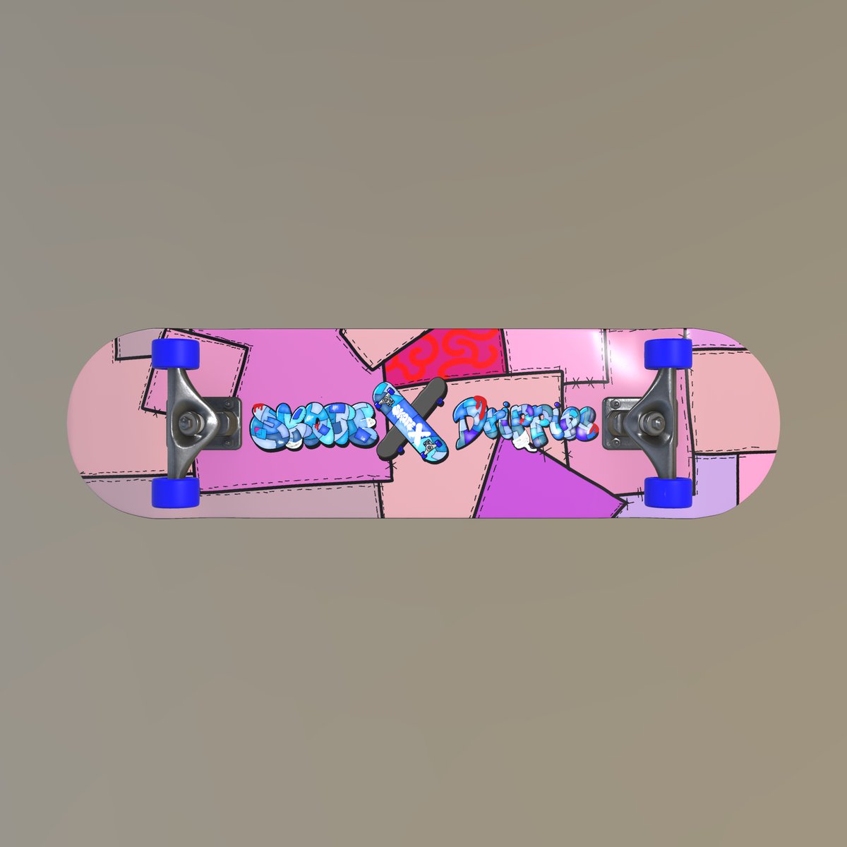 3pyjack's tweet photo. @PlaySkateX @drippieverse here is ma design for it

#SkateXDrippies
@drippieverse 
@PlaySkateX 
#patchworkzombiez https://t.co/zD1dr9tA47