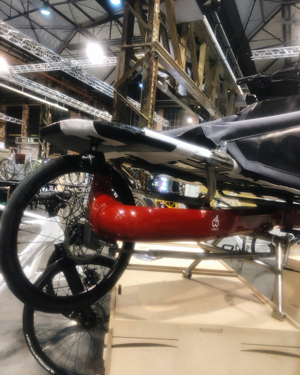 cohandco's tweet photo. We’ll be at it again in Berlin on April 9.-10. at Flughafen Tempelhof for VeloBerlin2022. 

This is Anna at #cyclingworld_europe If you didn’t make it to Düsseldorf then — come see us in Berlin! 

#velosled #cargobikes #berlin #cyclinglifestyle #ferrarired https://t.co/lyzpvIOuIs