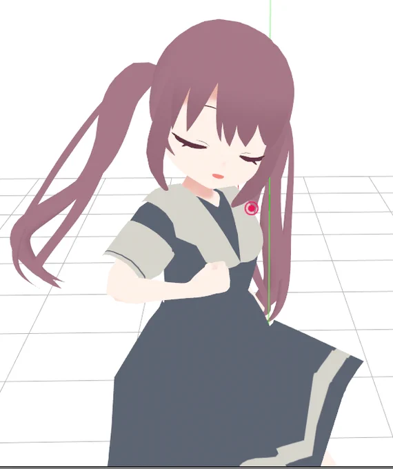 最近blenderでつくったもの!ウェイトがガタガタだけど、動くと可愛く感じる……。気力があるときにもっとちゃんとした服作りたいな。色もまだまだ調整中だしシェイプキーも増やしたい……。 