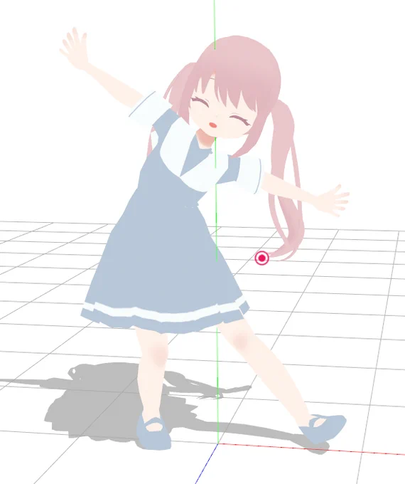 最近blenderでつくったもの!ウェイトがガタガタだけど、動くと可愛く感じる……。気力があるときにもっとちゃんとした服作りたいな。色もまだまだ調整中だしシェイプキーも増やしたい……。 