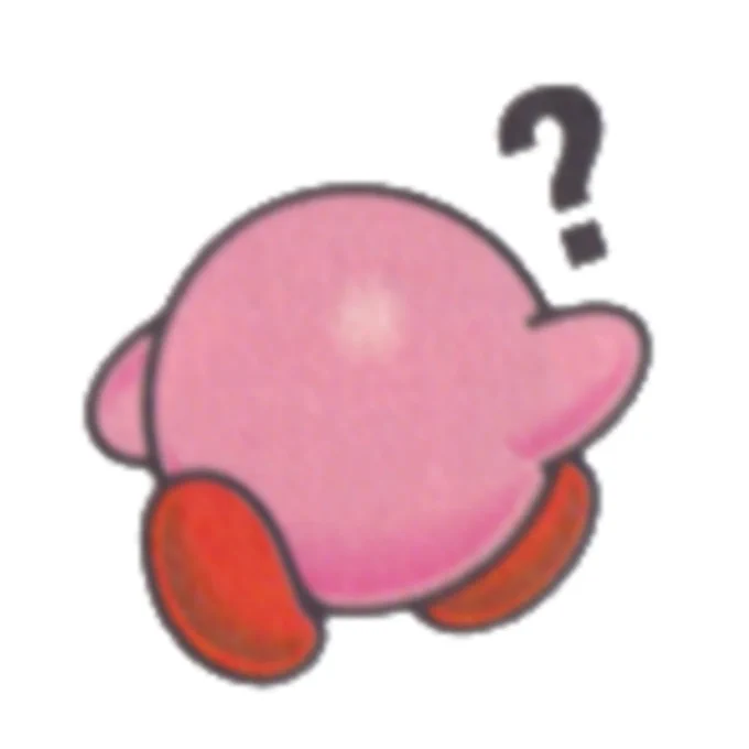 today's little dude of the day is kirby!! 