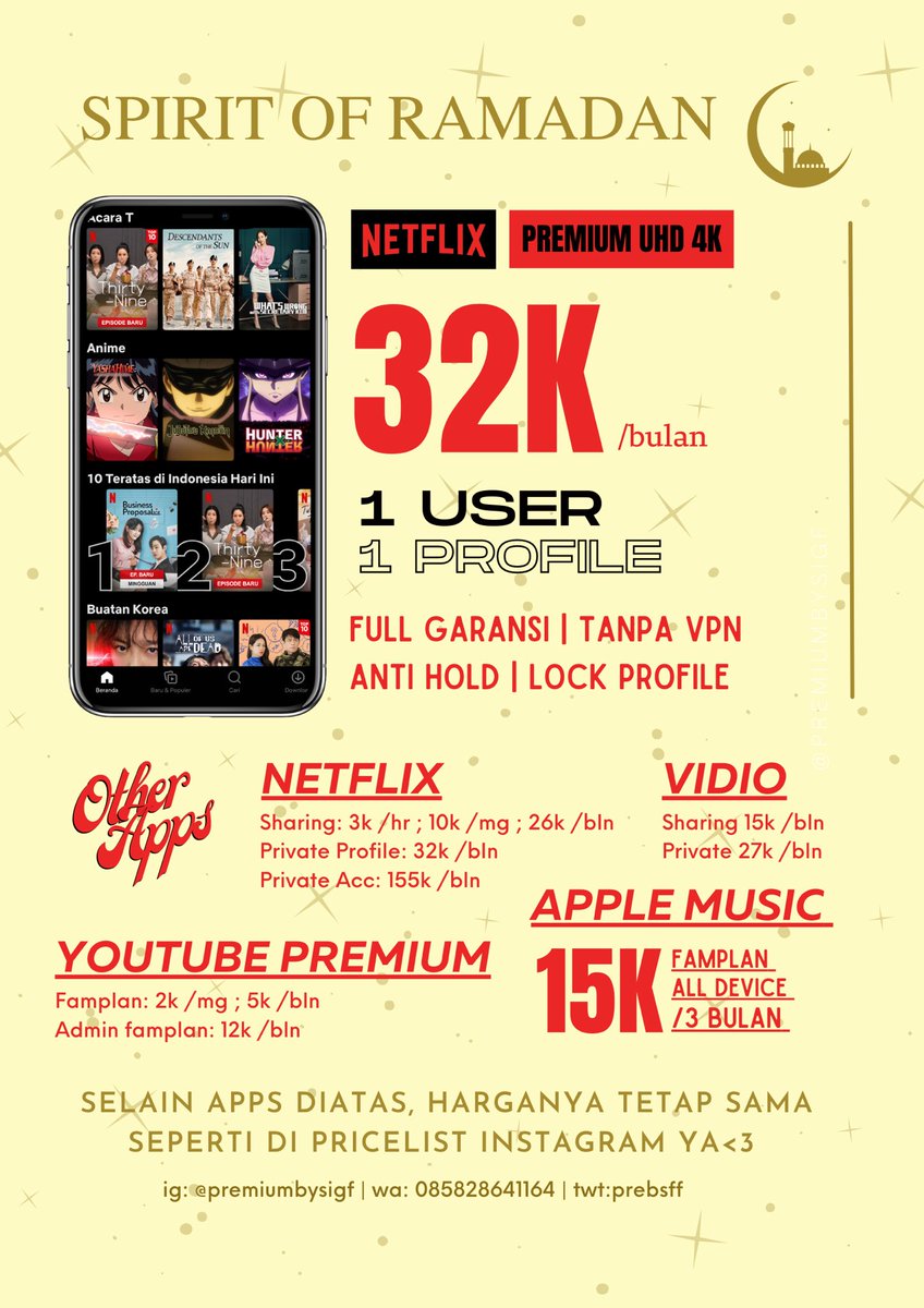 promo #Ramadhan NOW!! 🕌

hi there, beli di <a href="/prebsff/">sigf • order? fast on wa</a> ajaa!!
start from 2k || all payment via qris
testimonial 500+ on ig! 😽

trusted dan legal since 2021 💞

order bisa langsung ke Wa/DM yaa<3
💌: wa.me/+6285828641164

t. beli langganan jual netflix