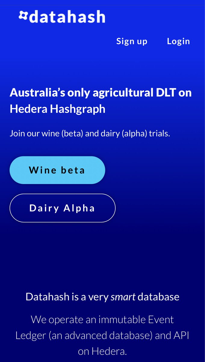 hbar1000's tweet photo. Hey Zach @zosegal
@coinbase should be on #HBAR
Reason # 79
#DataHash records agricultural supply chain traceability information on the #Hedera #DLT, optimizing data strategy for the dairy industry and for the wine industry
#BuiltOnHedera #Hedera $HBAR
🤜Ħ🤛
Reason # 80 🔜 https://t.co/5YYpBbEiHE