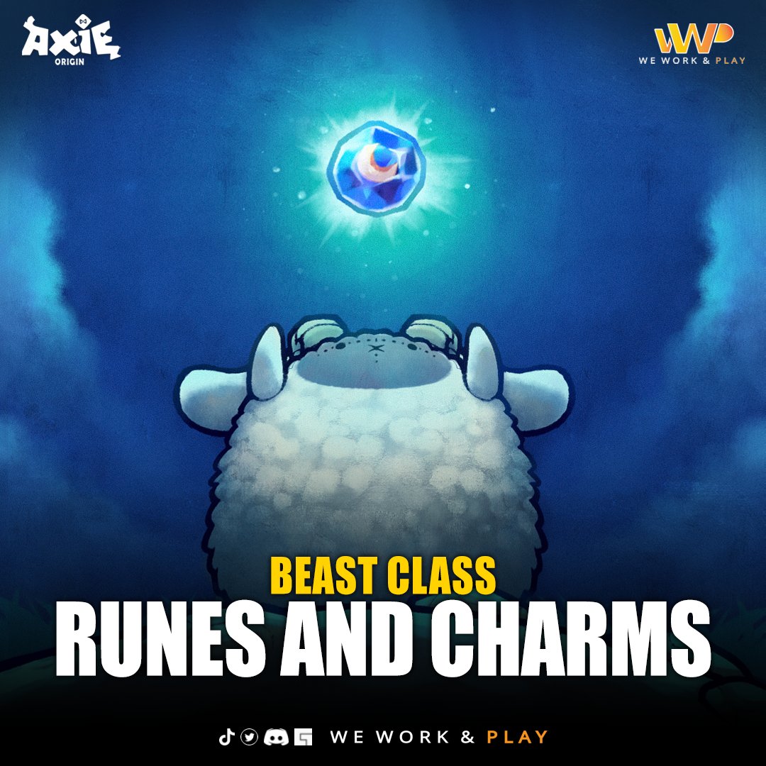 wwp_guild's tweet photo. 🦁 Beast Runes &amp; Charms.

These power-ups add new customization and theory crafting to Origin’s already robust meta!

Join WWP Guild on DISCORD: https://t.co/PYNnLvTtF5

#wwpofficial #AxieInfinity
#nfts #NFTGame 
#AxieScholar  #AxieScholarship https://t.co/xprvvkNwjN