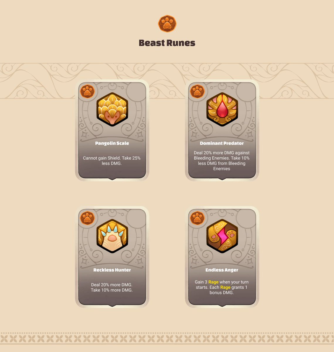 wwp_guild's tweet photo. 🦁 Beast Runes &amp; Charms.

These power-ups add new customization and theory crafting to Origin’s already robust meta!

Join WWP Guild on DISCORD: https://t.co/PYNnLvTtF5

#wwpofficial #AxieInfinity
#nfts #NFTGame 
#AxieScholar  #AxieScholarship https://t.co/xprvvkNwjN