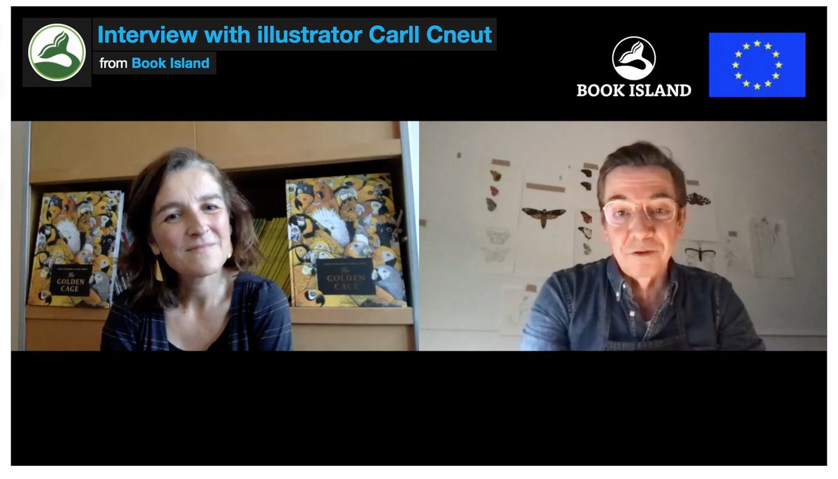 BookIslandBooks's tweet photo. Have you been fascinated by the artwork in 'The Golden Cage'? Watch our interview with illustrator #CarllCneut with questions from Year 6 at #SpringwellSchool in Hounslow here:
https://t.co/hxSkzMmgFm
#CreativeEurope @rcharlesworth @Laura_Wat https://t.co/4DcNhQ67Zm