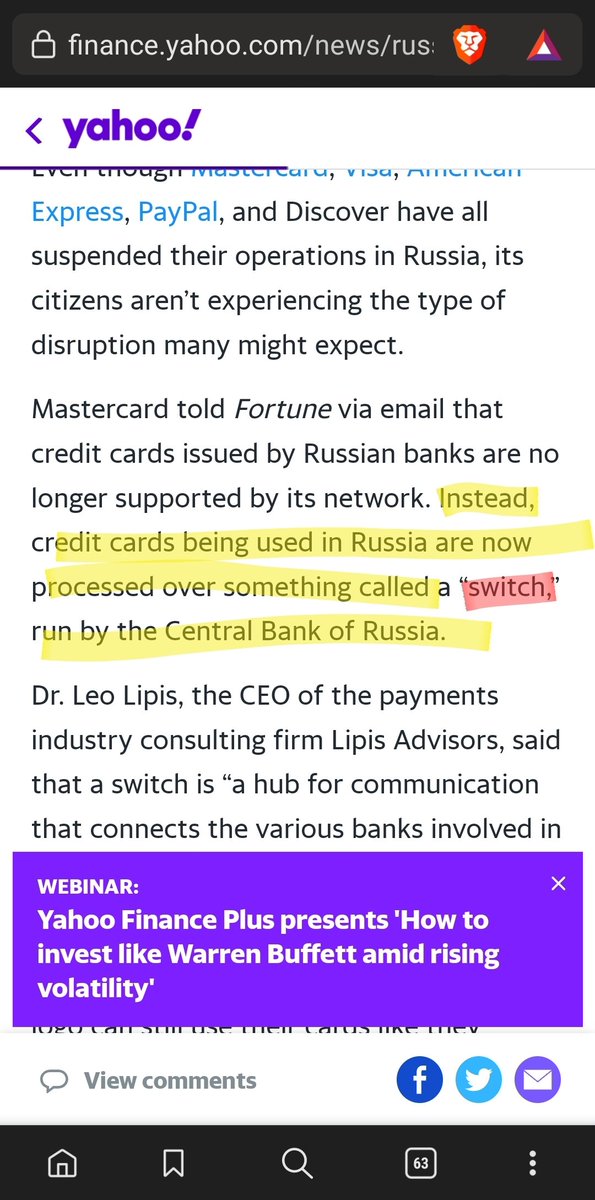 KiloMusik's tweet image. Russia is using the "switch" to circumvent the payment embargo.
What could that switch be? 
#XRPCommunity